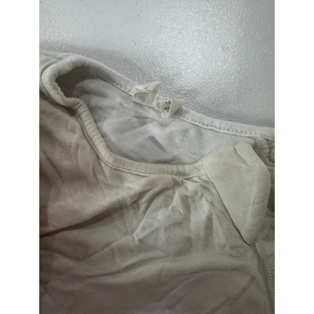 Kyte Baby Bamboo Sleep Bag 1.0 TOG Cream Off-White 18-36 Months Wearable Blanket